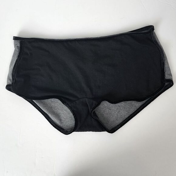 PINK BY VICTORIA SECRET BOY SHORTS BOXERS SIZE XL BLACK - Picture 1 of 5